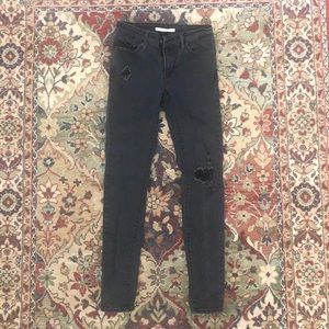 Levi’s 711 Black Skinny Jean Size 26